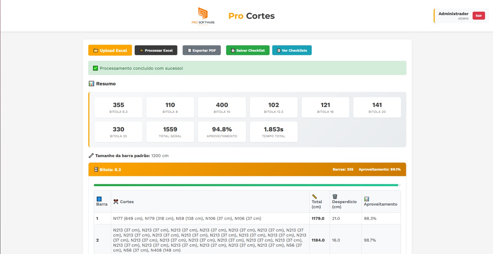 ProCortes System Interface